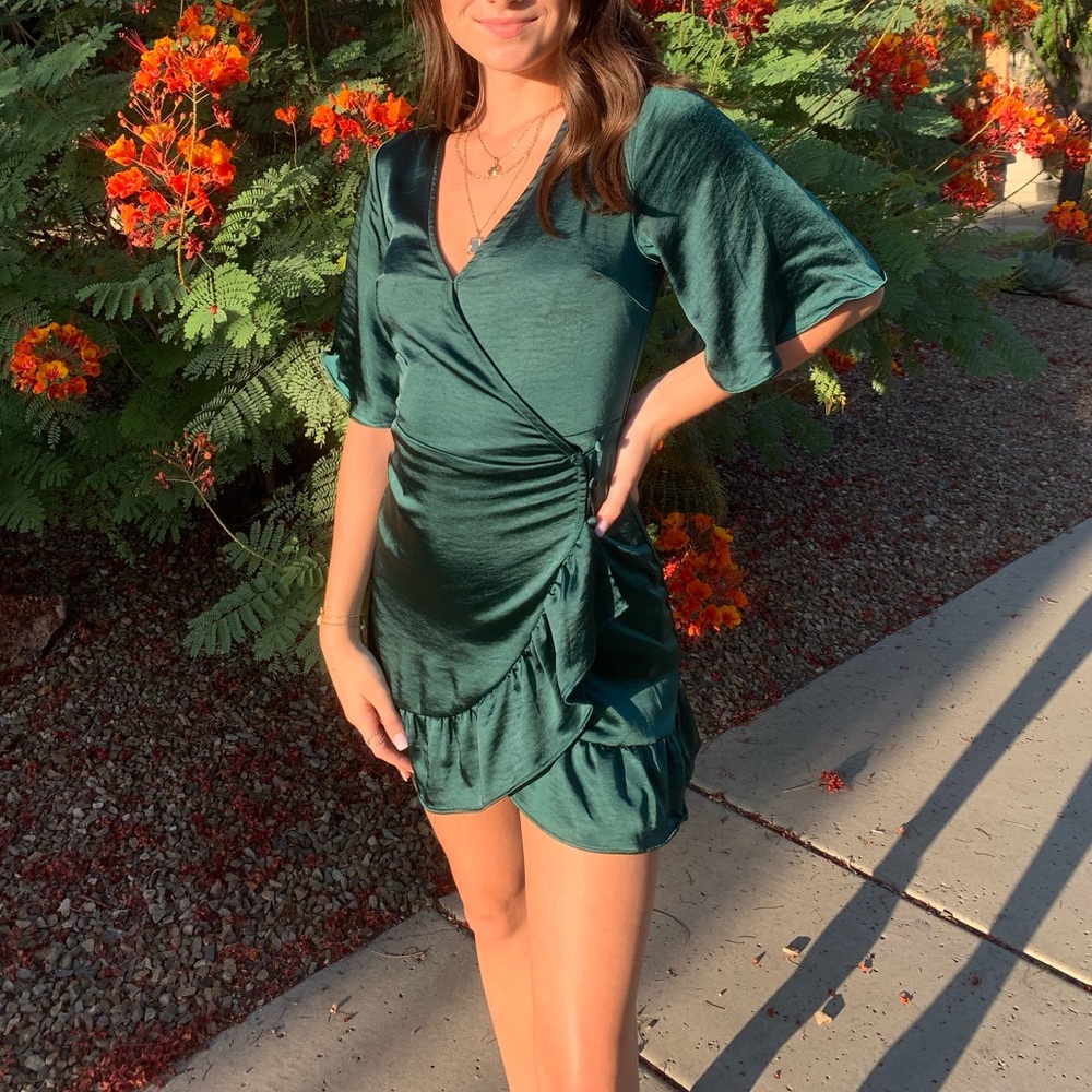 Emerald Lulus Dress XS